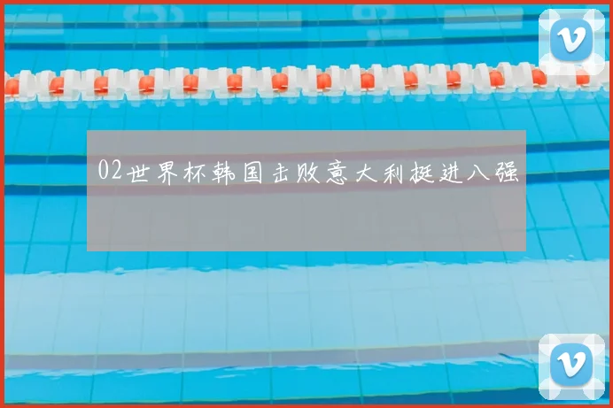 02世界杯韩国击败意大利挺进八强